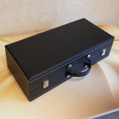 Чемодан для перевозки часов. Кожа. Замша